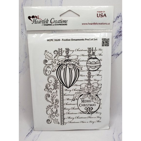 Heartfelt Creations Holiday Christmas HCPC 3620 Festive Ornaments - Picture 1 of 5